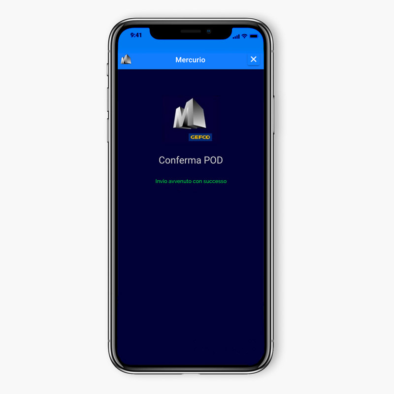 GEFCO app invio dati